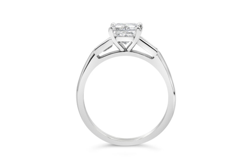 PRINCESS CUT RUB OVER TAPERED RING - Image 2