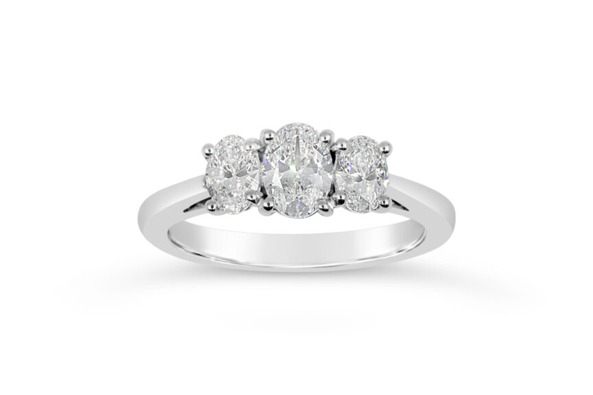 Graducated 3 Stone Oval - (WRF) - Image 4