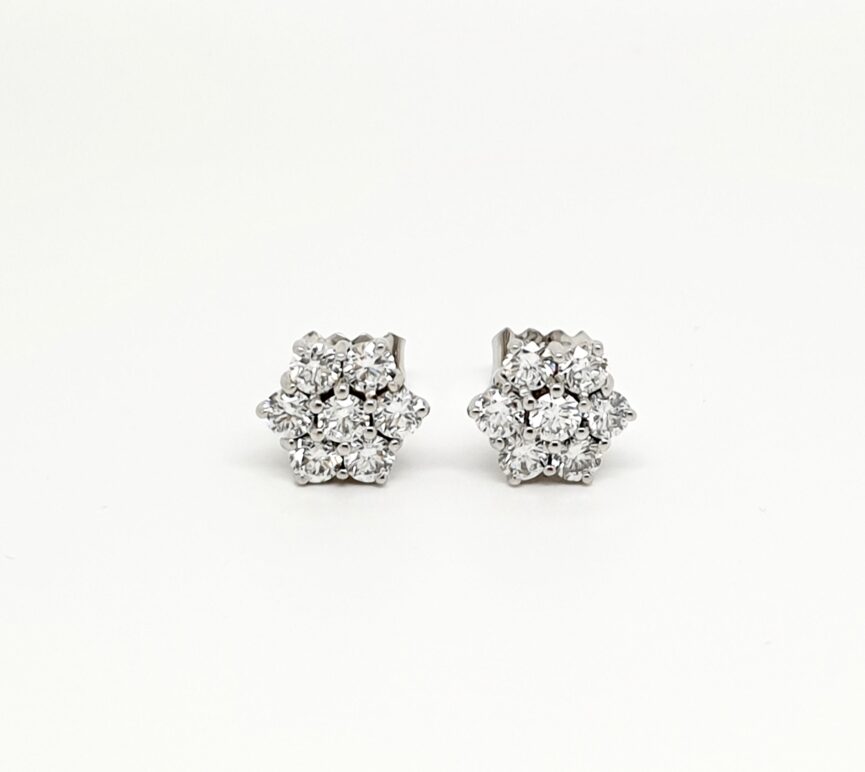 6 x 1 CLUSTER EARRINGS
