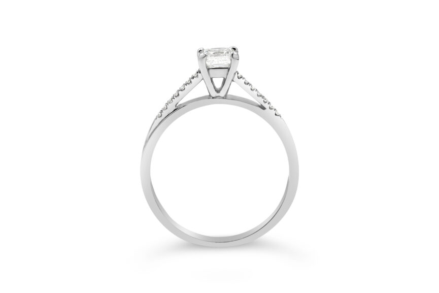 LIGHTWEIGHT DIAMOND SET CROSSOVER RING - Image 2