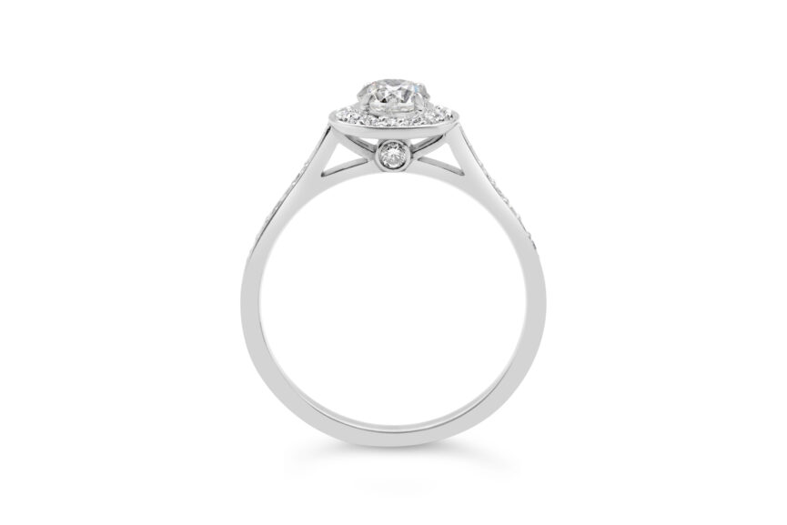 DIAMOND SURROUND DIAMOND SHOULDERS RING - Image 2