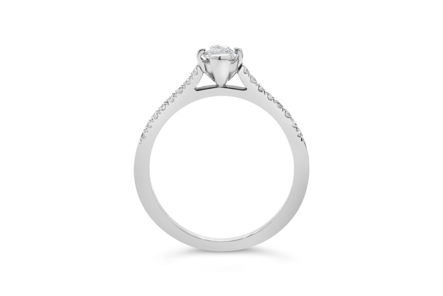 Marquise Cut Single Stone Mini Micro - (WRF) - Image 2