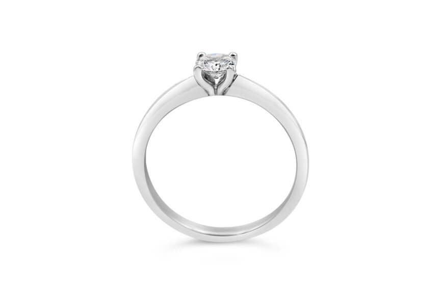 ROUND TULIP COLLET KNIFEDGE SHANK RING - Image 2