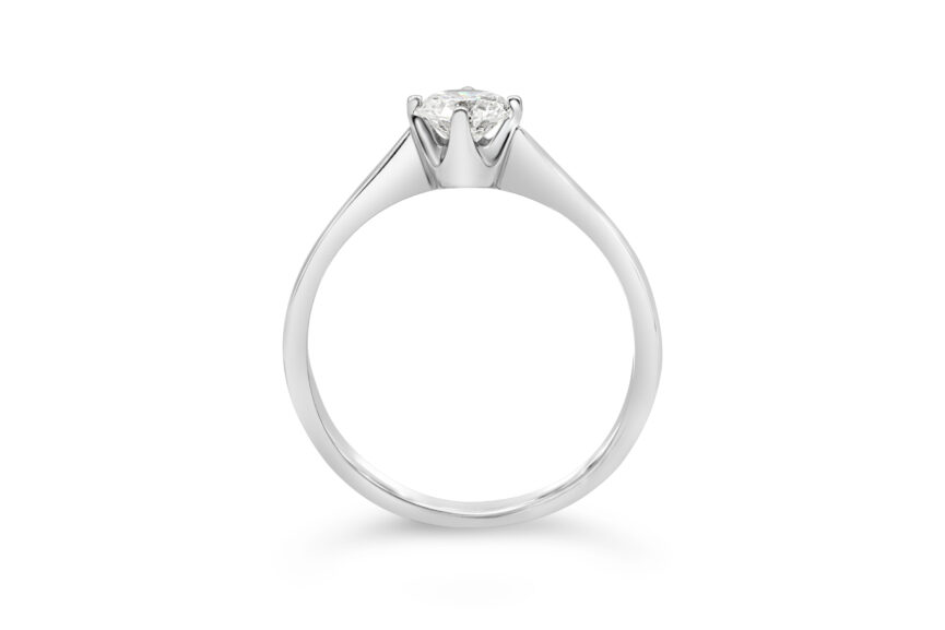 4 CLAW SINGLE STONE RING - Image 2