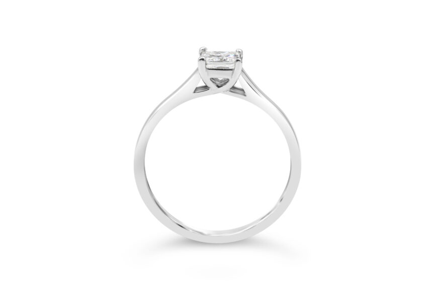 PRINCESS CUT SINGLE STONE RING - Image 2