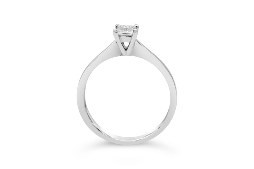 PRINCESS CUT SINGLE STONE RING - Image 2