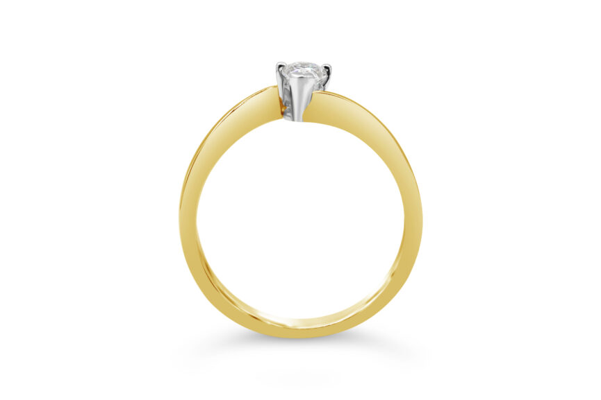 PEAR SHAPE SINGLE STONE CROSSOVER - Image 2