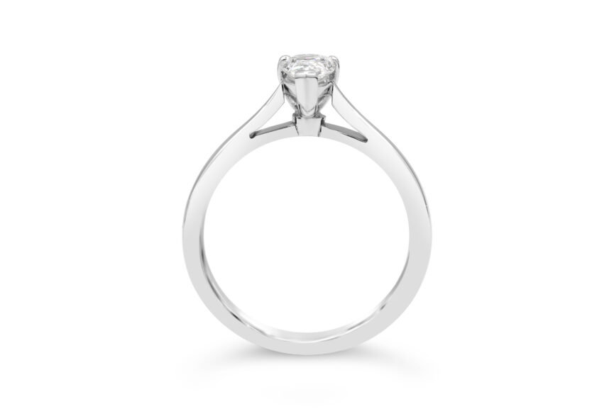 SINGLE STONE PEAR SHAPE RING(WRF) - Image 2
