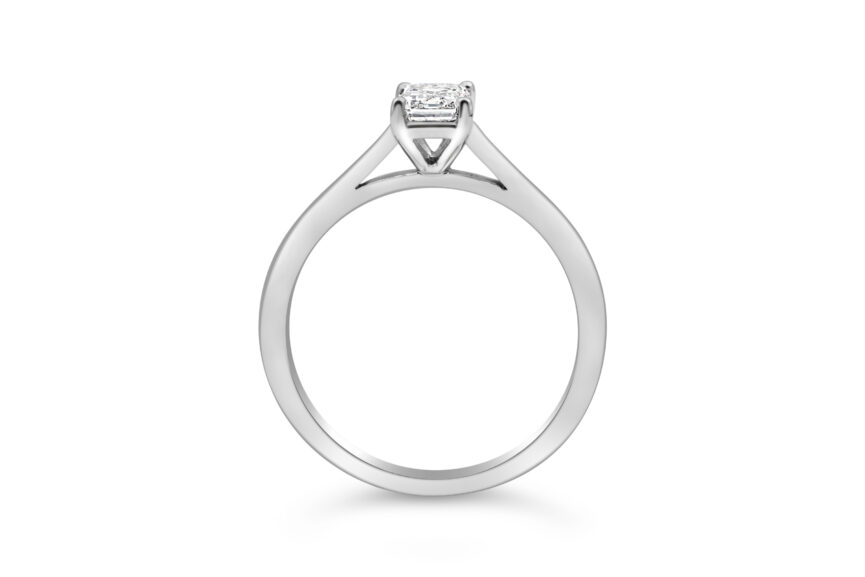 Emerald Cut Single Stone - (WRF) - Image 2