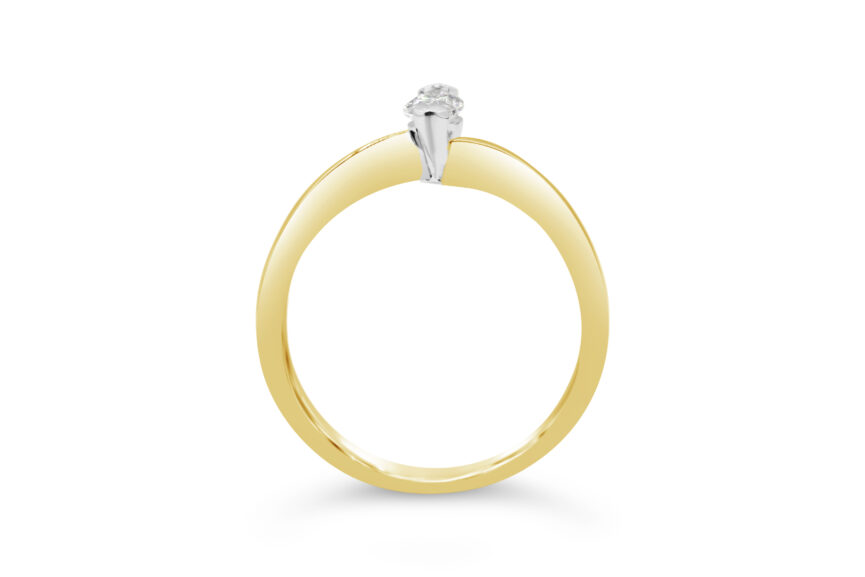 Marquise Single Stone X/Over Ring - Image 2