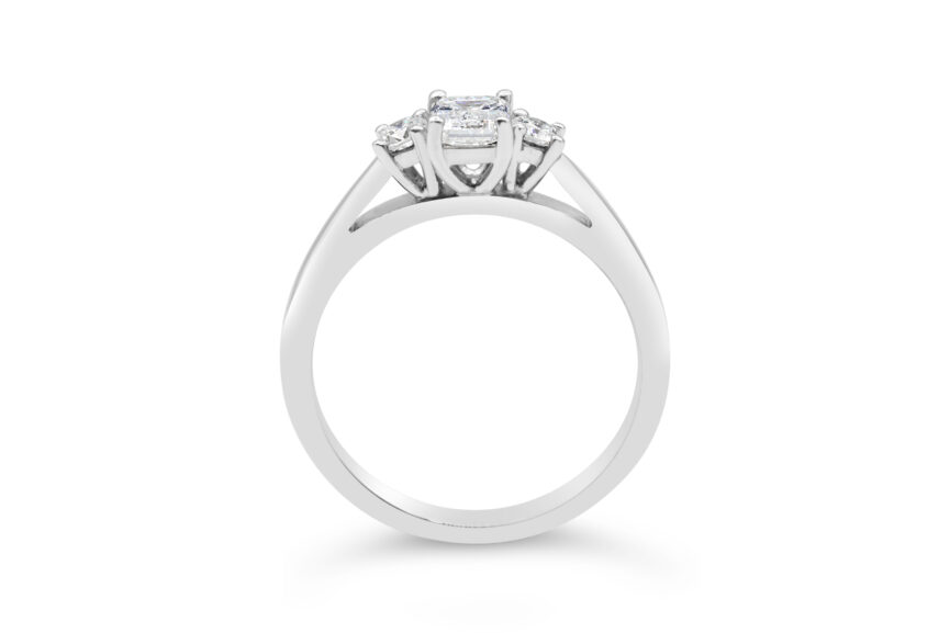 3 STONE ETERNIRTY CUT ROUND RING(WRF) - Image 2