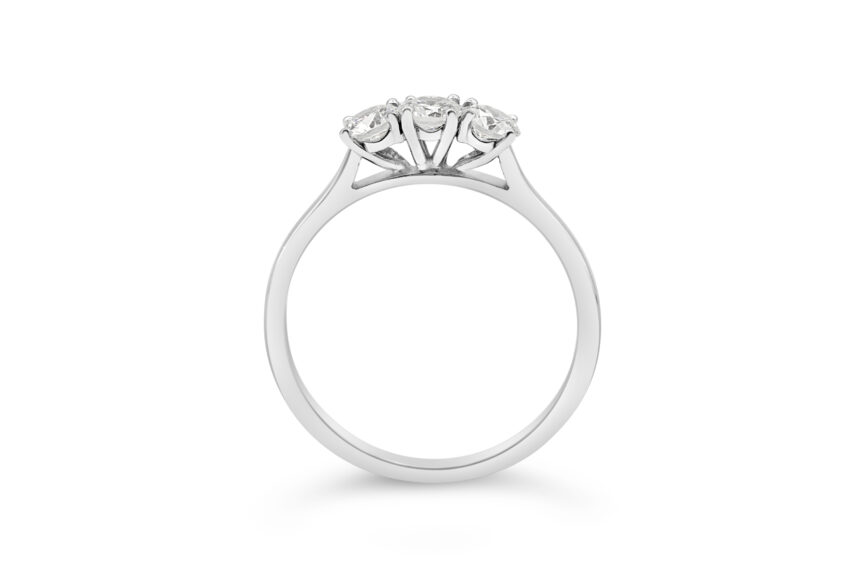 3 STONE HAND WIRE TRILOGY RING - Image 9