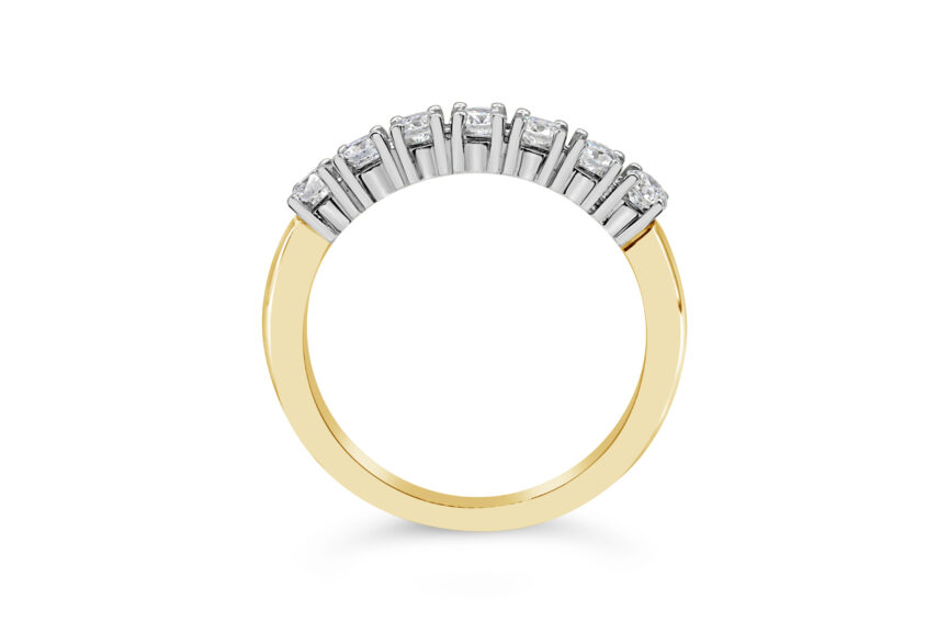 7 STONE 1/2 ETERNITY RING - Image 2