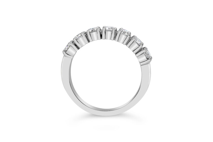 7 Stone Half Eternity - 4 claw single gallery - Image 2