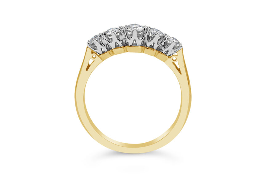5 STONE CLAW SET RING - Image 2
