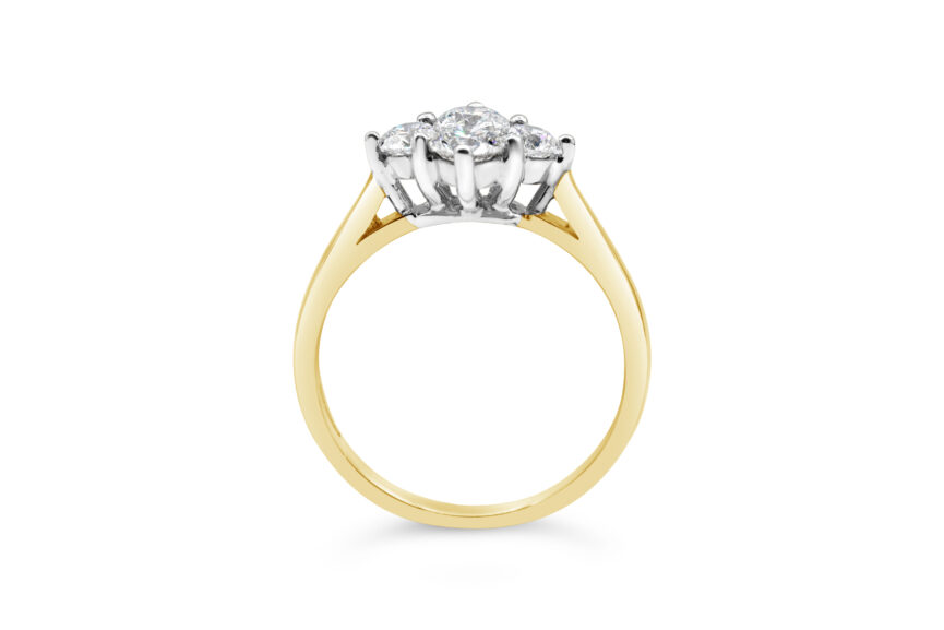 4 STONE DIAMOND CLUSTER RING - Image 3