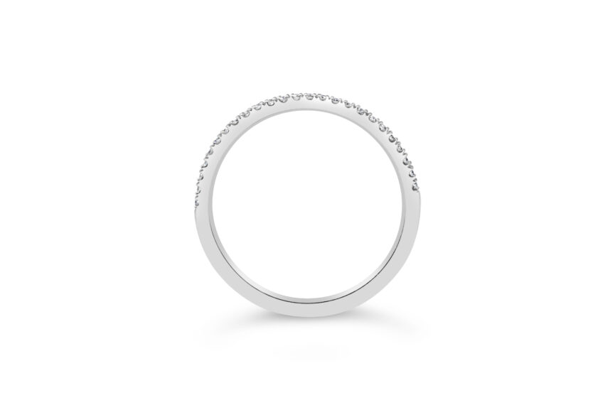 PAVE FULL SET HALF ETERNITY RING - Image 2