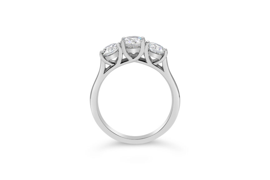 ROUND 3 STONE UNDERWIRED RING - Image 3
