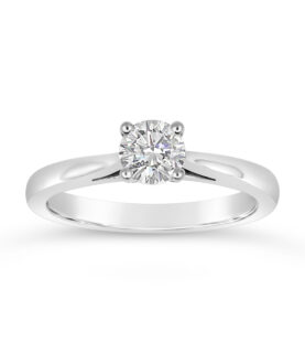 SINGLE STONE ROUND DIAMOND RING