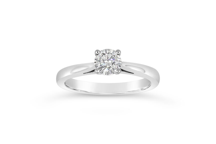 SINGLE STONE ROUND DIAMOND RING