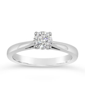 4 CLAW SINGLE STONE RING
