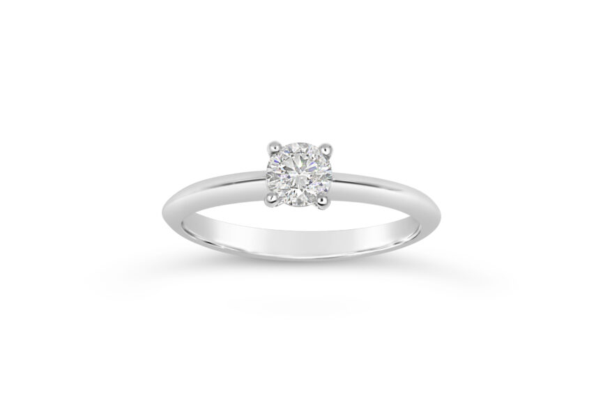 ROUND TULIP COLLET KNIFEDGE SHANK RING