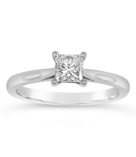 Princess Cut Single Stone - (WRF)