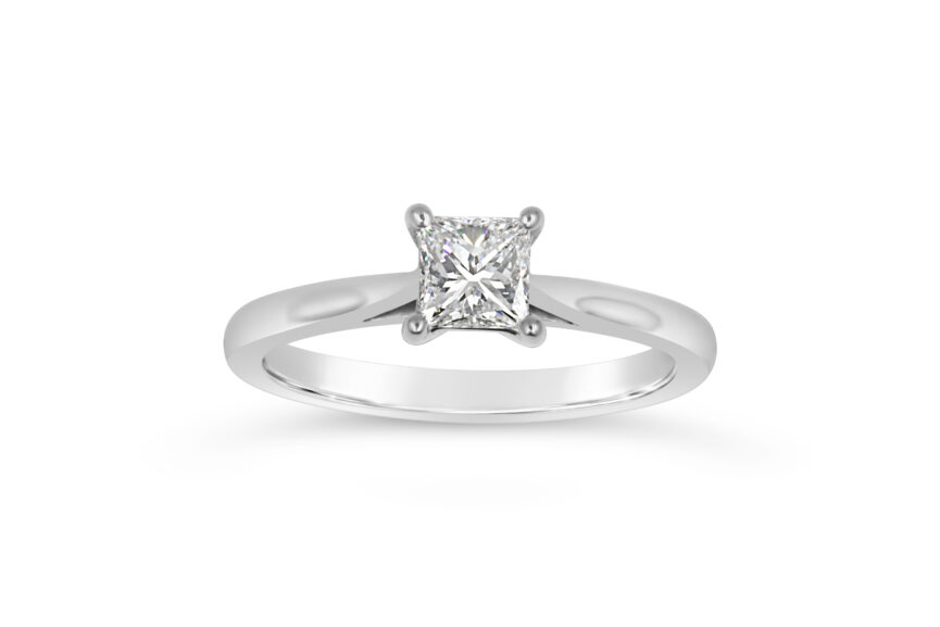 Princess Cut Single Stone - (WRF)