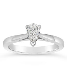 SINGLE STONE PEAR SHAPE RING(WRF)