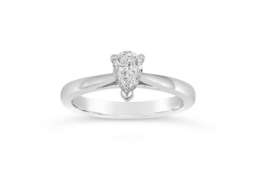 SINGLE STONE PEAR SHAPE RING(WRF)
