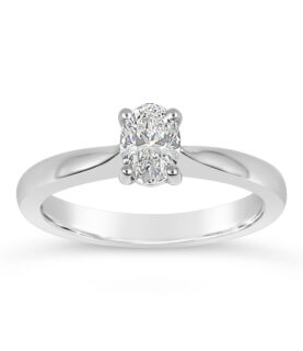 OVAL SINGLE STONE RING (WRF)