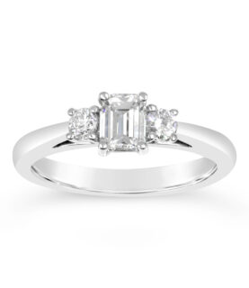 3 STONE ETERNIRTY CUT ROUND RING(WRF)