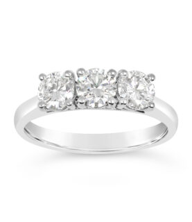 3 STONE HAND WIRE TRILOGY RING