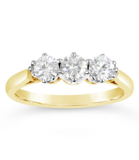 3 Stone 6 Claw Rex DIAMOND RING