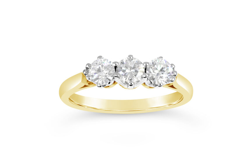 3 Stone 6 Claw Rex DIAMOND RING