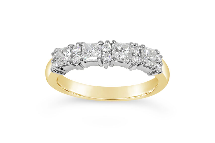 RADIANT + ROUND 1/2 ETERNITY RING