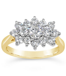 15 Diamond Cluster Ring