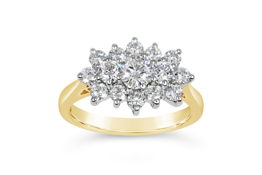 15 Diamond Cluster Ring