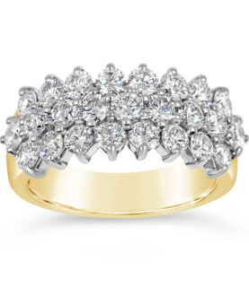 3 Row 1/2 Eternity Ring