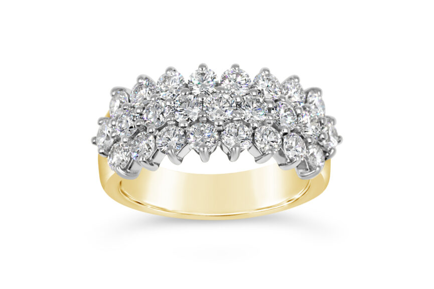 3 Row 1/2 Eternity Ring