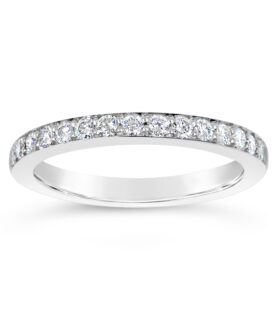PAVE FULL SET HALF ETERNITY RING