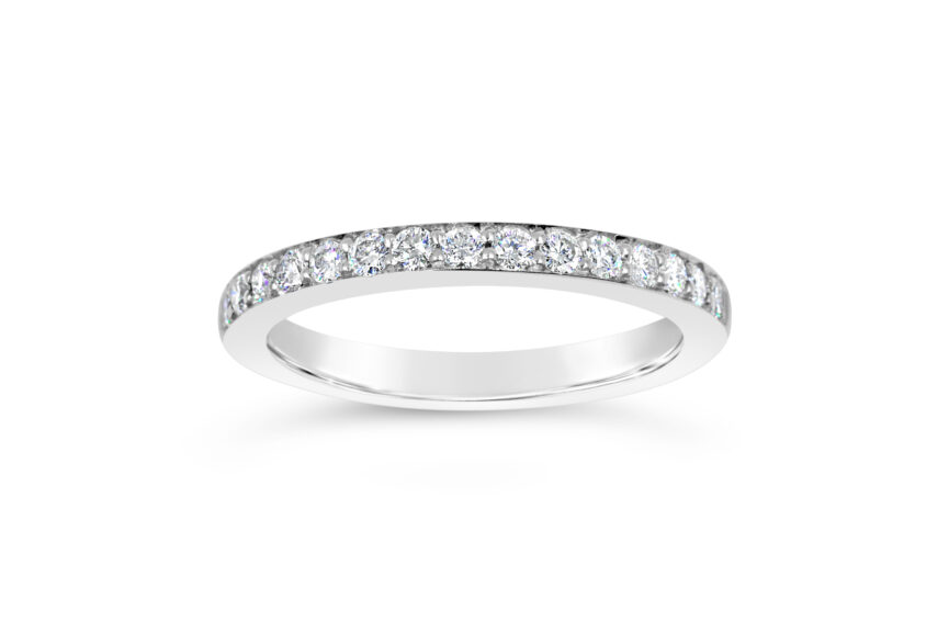 PAVE FULL SET HALF ETERNITY RING
