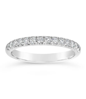 MINI MICRO SET DIAMOND WEDDING BAND RING