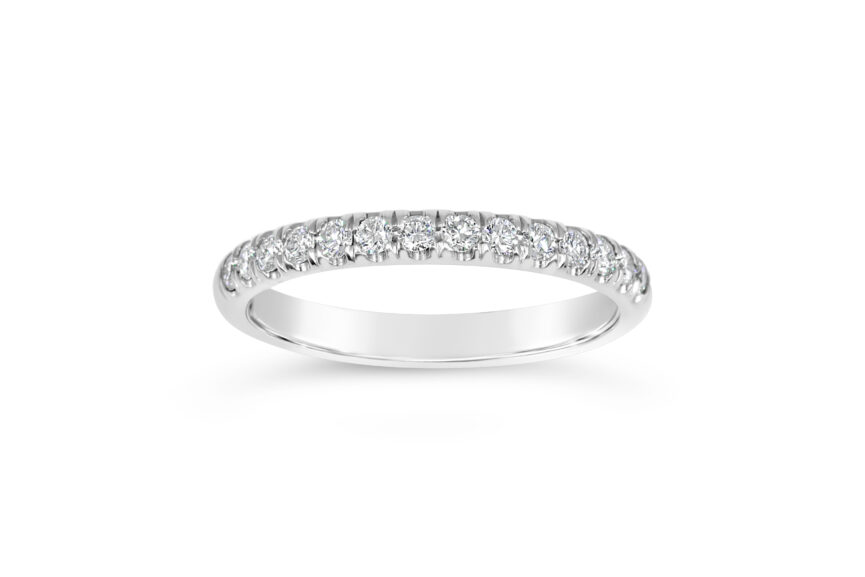 MINI MICRO SET DIAMOND WEDDING BAND RING