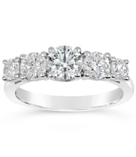 ROUND GRADUATED 5 STONE RING