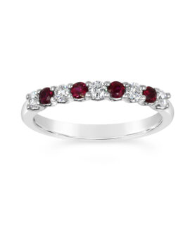 9 STONE V STYLE RING