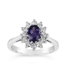 12x1 OVAL CLUSTER RING