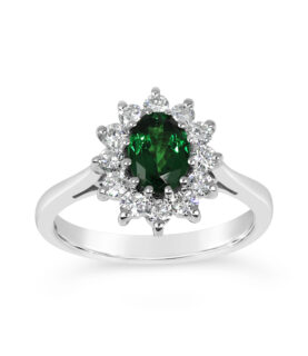 12x1 OVAL CLUSTER RING