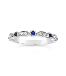 PAVE MILGRAIN WEDDING BAND