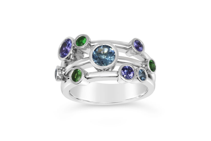 RUBOVER SET MUTLISTONE RING